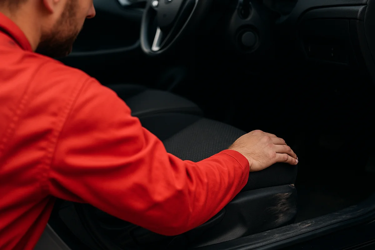 Weryfikacja zużycia kierownicy i fotela kierowcy jako oznak realnego przebiegu